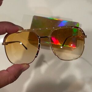 Gold Studded Vintage Frames Sunglasses by Corey Shapiro